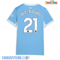 Camisa de time de futebol Manchester City Rayan Ait-Nouri #21 Replicas 1º Equipamento Feminina 2026-27 Manga Curta